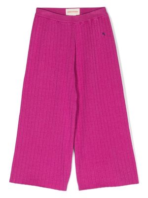 Bobo Choses knitted wide-leg trousers - Pink