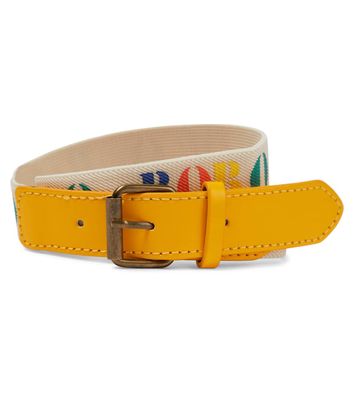 Bobo Choses Logo faux leather-trimmed belt