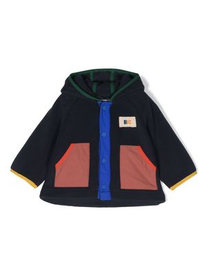 Bobo Choses logo-patch hooded jacket - Blue