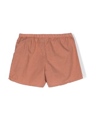 Bobo Choses logo-print elasticated-waist shorts - Brown