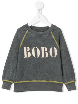 Bobo Choses logo-print jumper - Grey
