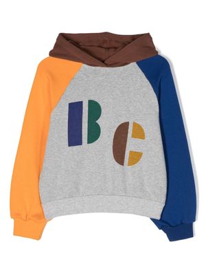 Bobo Choses logo-print raglan hoodie - Blue