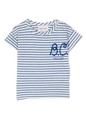Bobo Choses logo-print short-sleeve T-shirt - Neutrals