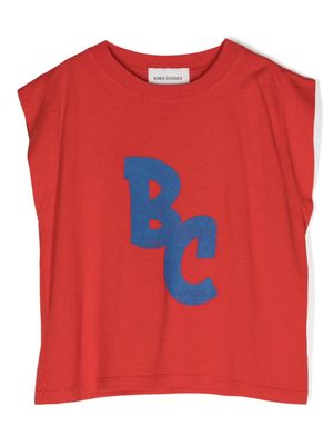 Bobo Choses logo-print sleeveless T-shirt - Red