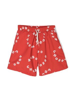 Bobo Choses logo-print swimming shorts - Red