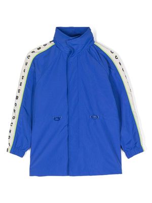 Bobo Choses logo-tape detail rain jacket - Blue