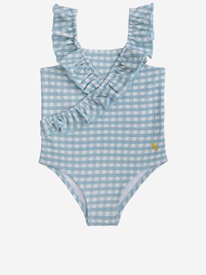 Bobo Choses Nylon Stretch Swimsuit With Check Pattern