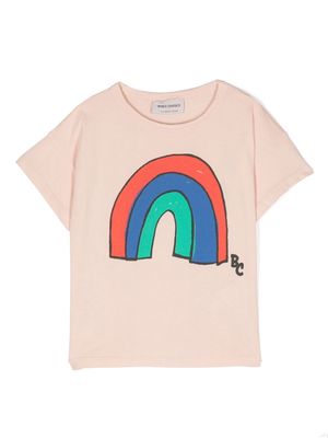 Bobo Choses rainbow-print cotton T-shirt - Pink