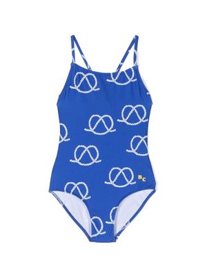 Bobo Choses sail rope print swimsuit - Blue