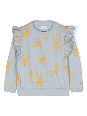 Bobo Choses star-print cotton sweatshirt - Blue