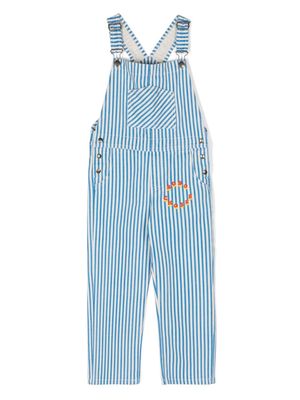 Bobo Choses striped cotton dungarees - Neutrals