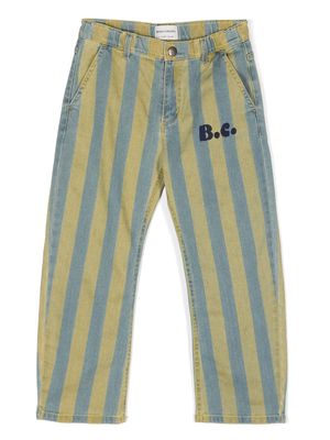 Bobo Choses striped cotton trousers - Blue