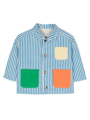 Bobo Choses striped denim jacket - Blue