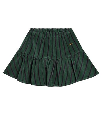 Bobo Choses Striped velvet skirt