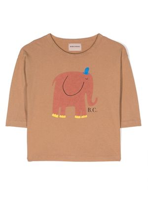 Bobo Choses The Elephant organic cotton T-shirt - Neutrals