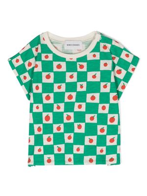 Bobo Choses Tomato-print cotton T-shirt - Green