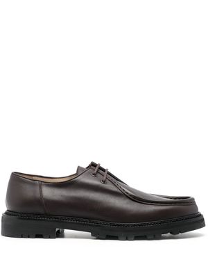 BODE almond-toe leather lace-up shoes - Brown