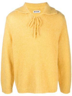 BODE Alpine lace-up jumper - Yellow