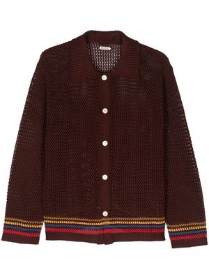 BODE Bayberry open-knit shirt - Brown