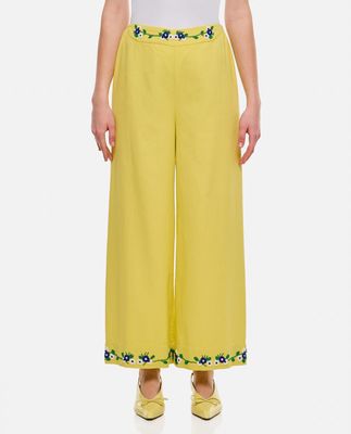 Bode Beaded Chicory Cotton Pants