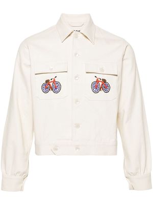 BODE Bicycle beaded-details shirt jacket - Neutrals