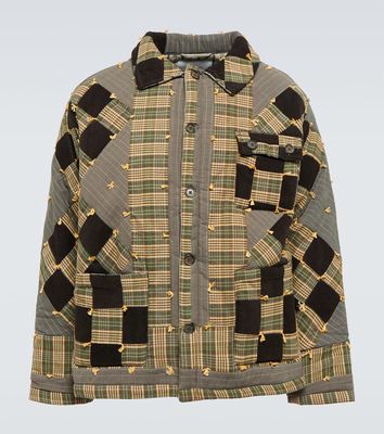 Bode Corduroy Nine Patch Quilt jacket