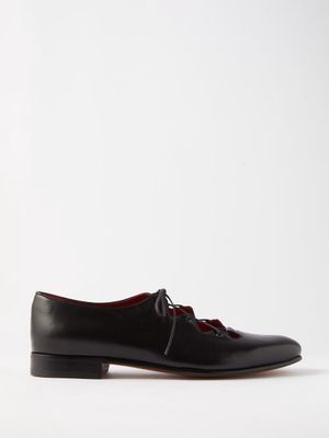 Bode - County Clare Lace-up Leather Shoes - Mens - Black