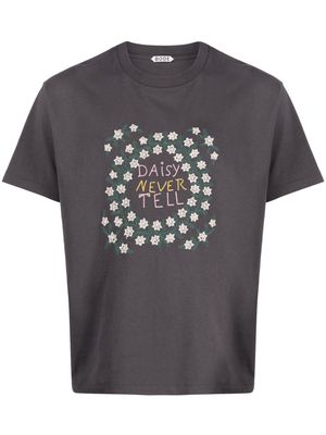 BODE Daisy Never Tell cotton T-shirt - Black
