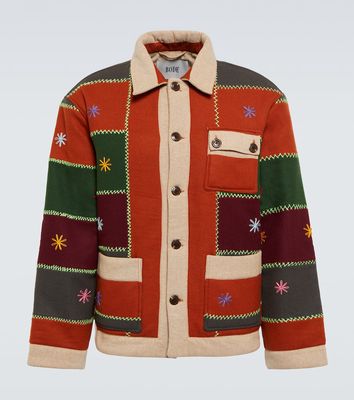 Bode Embroidered Autumn Quilt jacket