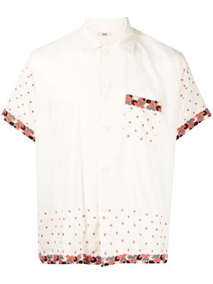 BODE embroidered design cotton shirt - White
