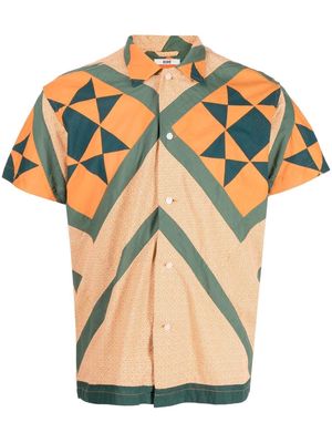 BODE geometric-print short-sleeve shirt - Orange