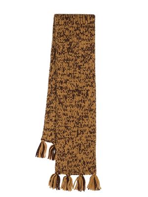 BODE Gluckow knitted scarf - Brown