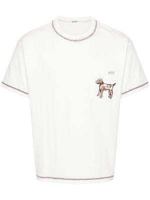 BODE Griffon Pocket cotton T-shirt - White