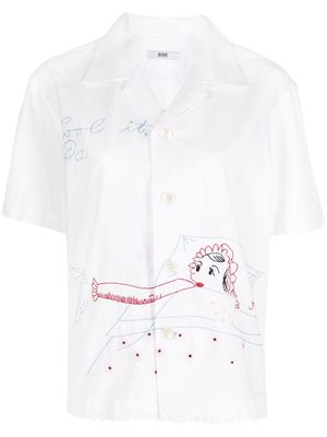 BODE His and Hers short-sleeve shirt - White