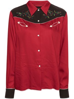 BODE Jumper Western embroidered-star shirt