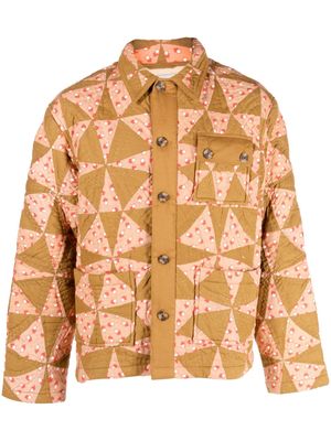 BODE Kaleidoscope quilt jacket - Neutrals