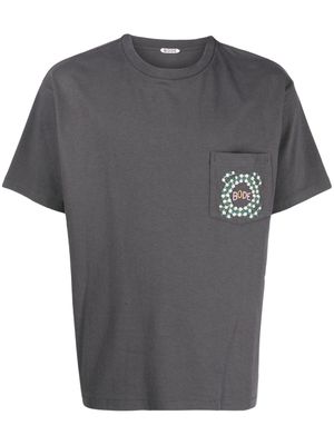 BODE logo-embroidered cotton T-shirt - Grey