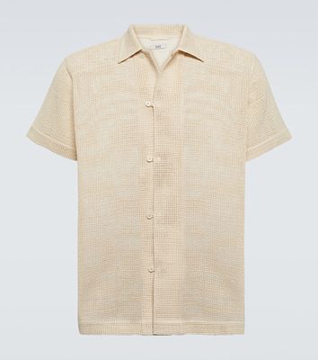 Bode Open Weave cotton shirt