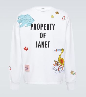Bode Property of Janet cotton jersey sweatshirt