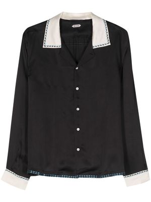 BODE Sellier decorative-stitching shirt - Black