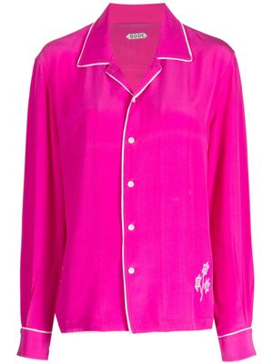 BODE Shadow Jasmine silk pyjama top - Pink