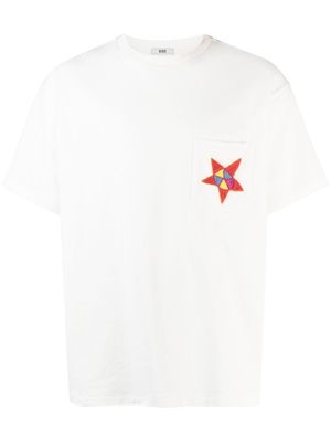 BODE star-patch short-sleeve T-shirt - White