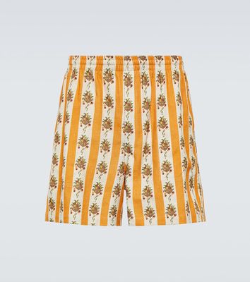 Bode Striped Fruit Bowl printed shorts