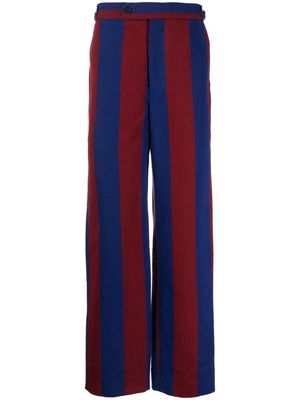 BODE striped straight-leg trousers - Blue