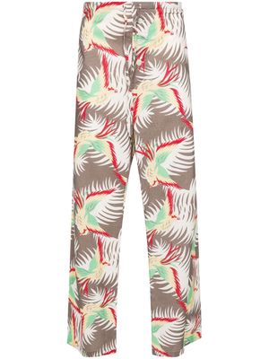 BODE Sun Conure cotton trousers - Neutrals