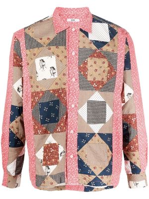 BODE This and That patchwork shirt - Red