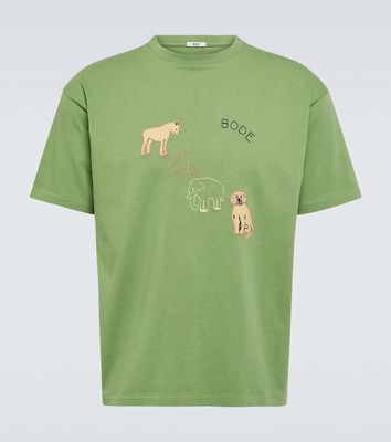 Bode Tiny Zoo appliqué cotton T-Shirt