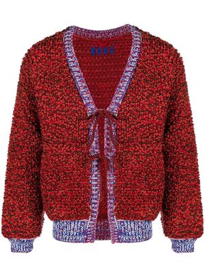 BODE trekking loop knit cardigan - Red