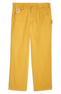 Bode Twill Knolly Brook Trousers in Yellow