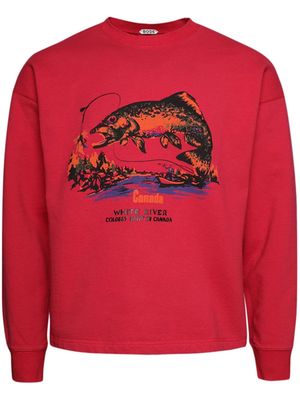 BODE White River cotton sweatshirt - Red